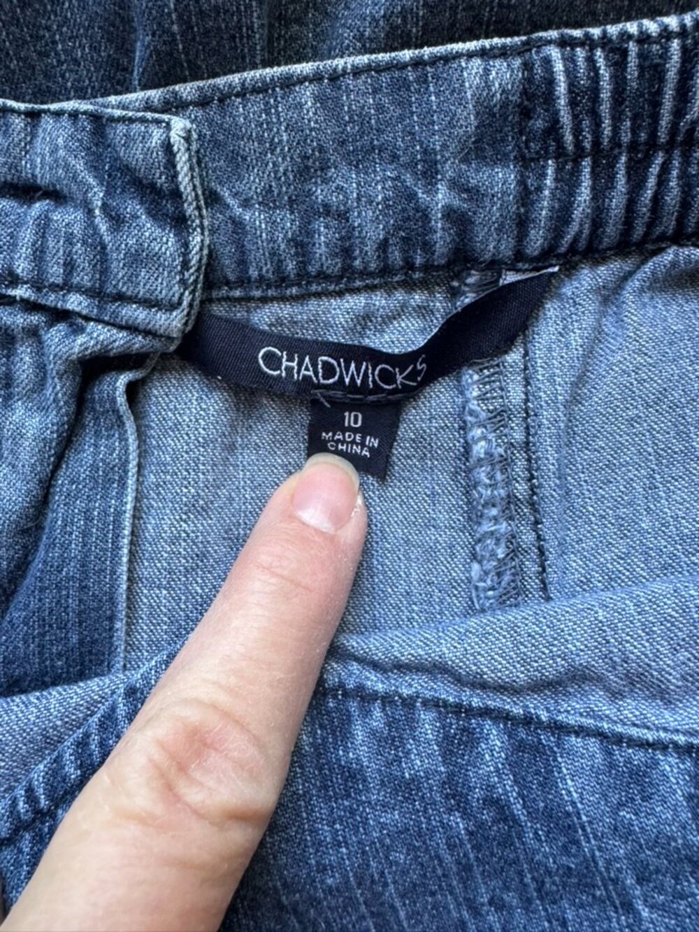 Vintage Chadwicks Denim Skirt Size 10 - Picture 3 of 4